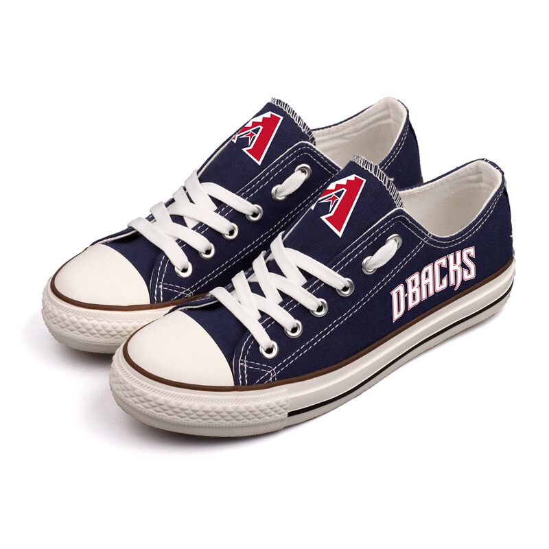 Arizona Diamondbacks Limited Print MLB Baseball Fans Luminous Low Top Canvas Shoes Sport Sneakers T-DV294LY