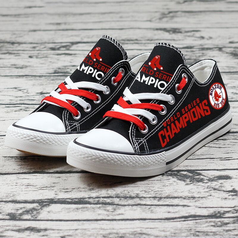 Boston Red Sox MLB Champions Design Canvas Shoes Custom Unisex Sneakers T-DWAZ013H