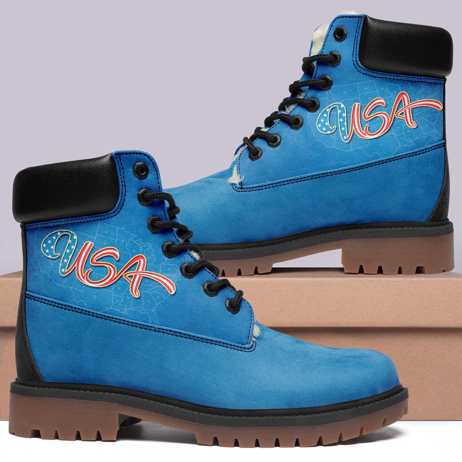 Customize America Flag Design Timboot Limited US Fans Winter Boot VB19100101401