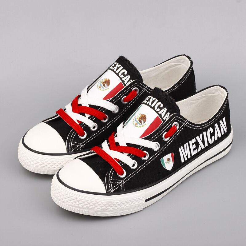 Customize Mexico Print Canvas Shoes Mexican Design Sport Sneakers T-DBS09H/T-DBS12H/T-DBS48H