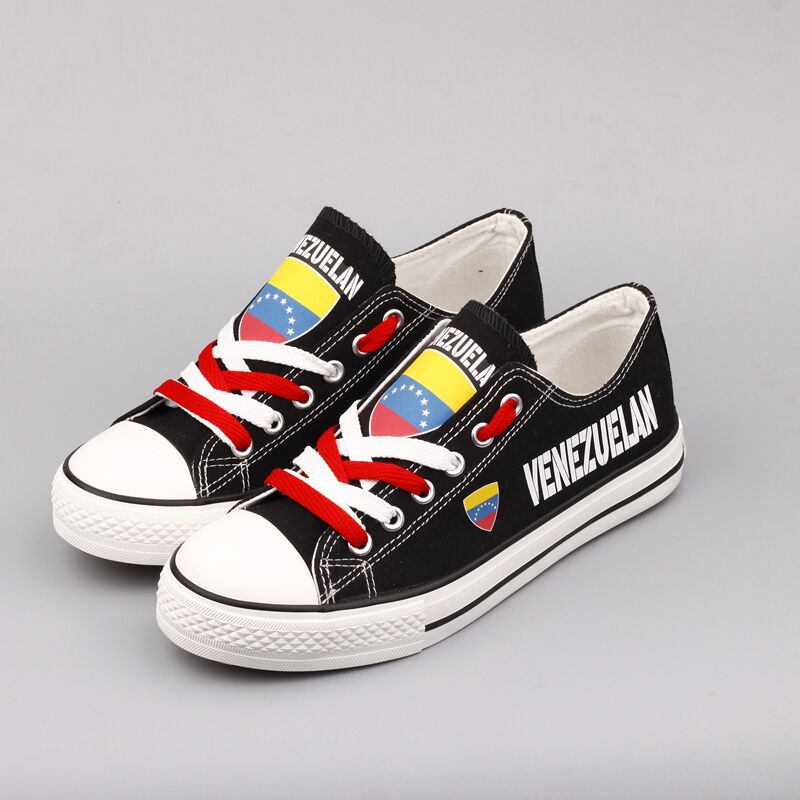 Customize Venezuela Print Canvas Shoes Venezuelans Design Low Top Sport Sneakers T-DBS27H