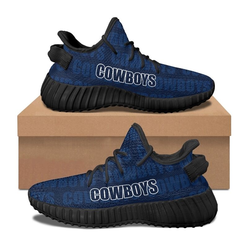 Full Print NFL Dallas Cowboys Football Fans Customize Yeezy Style Shoes Sneakers ZYSFH2022WK6B