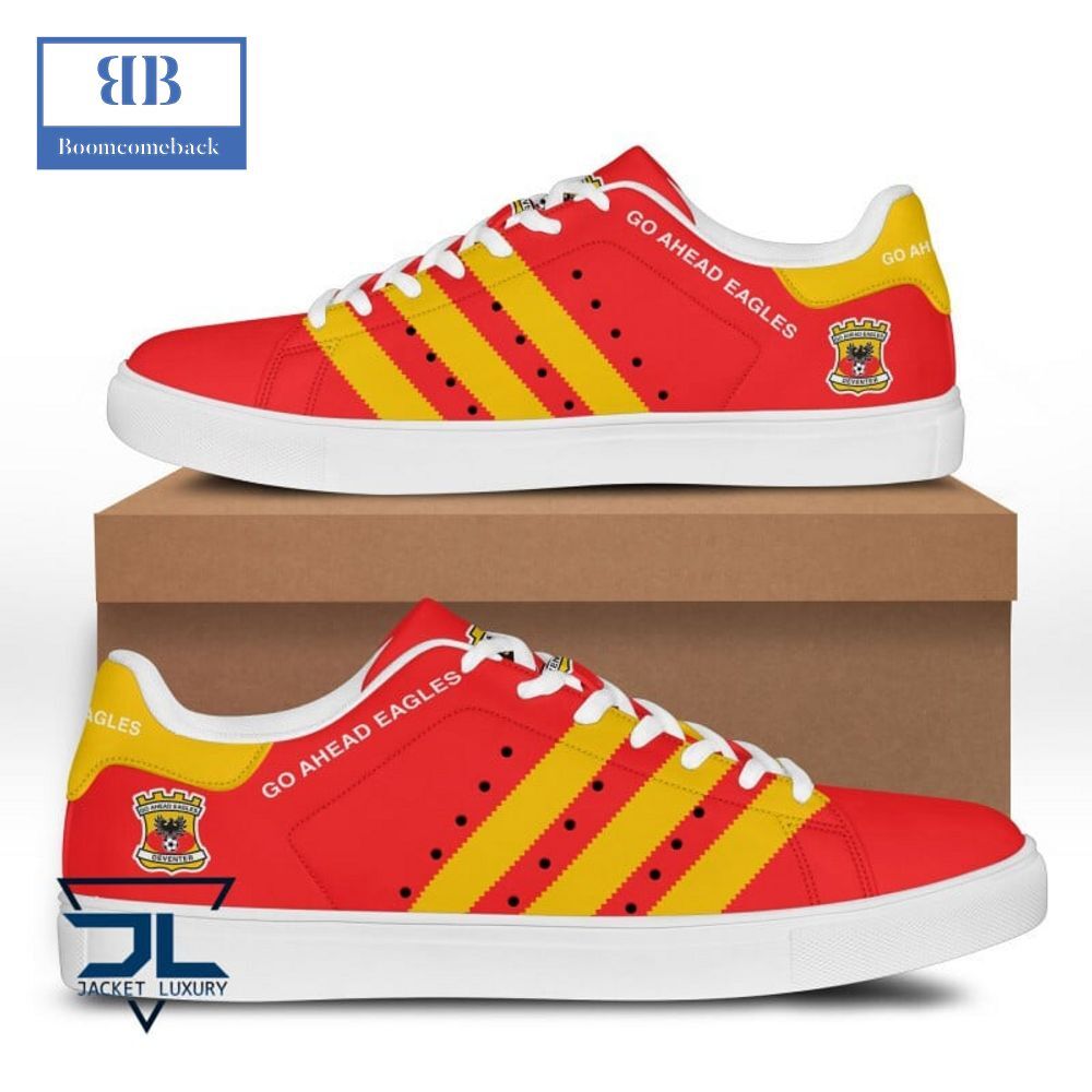 Go Ahead Eagles Red Yellow Stan Smith Shoes - Yeezy Store