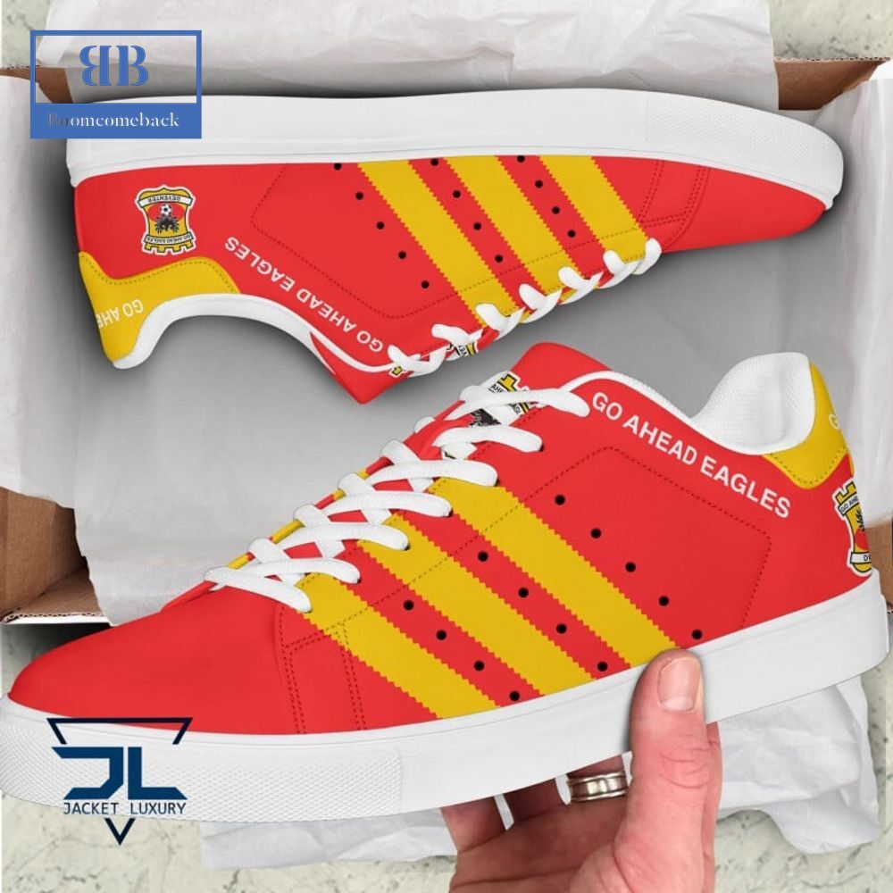 Go Ahead Eagles Red Yellow Stan Smith Shoes - Yeezy Store
