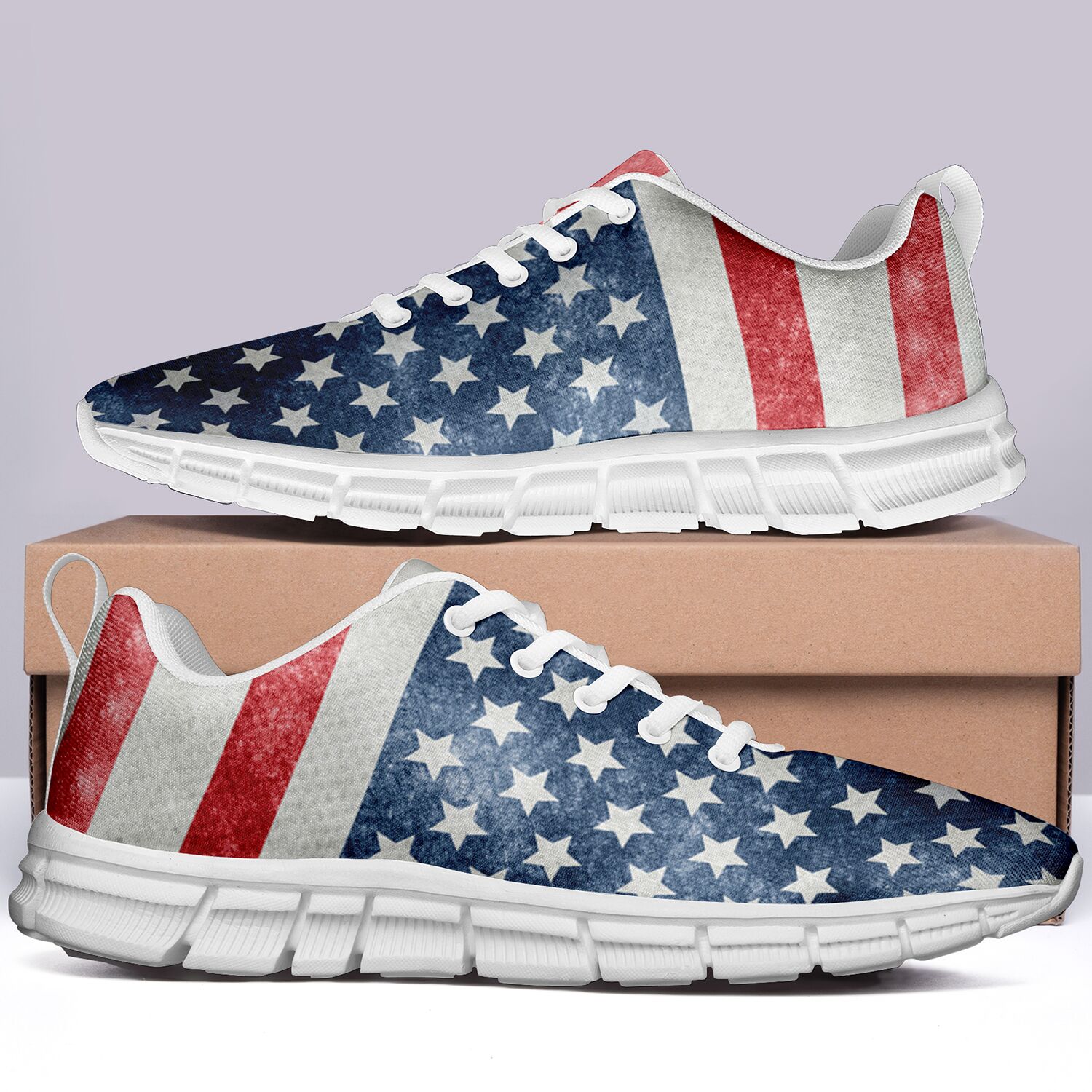 New Design London Style Casual Sneakers Custom America Flag Printed Yeezy Shoes FR191001001/FR191001001H