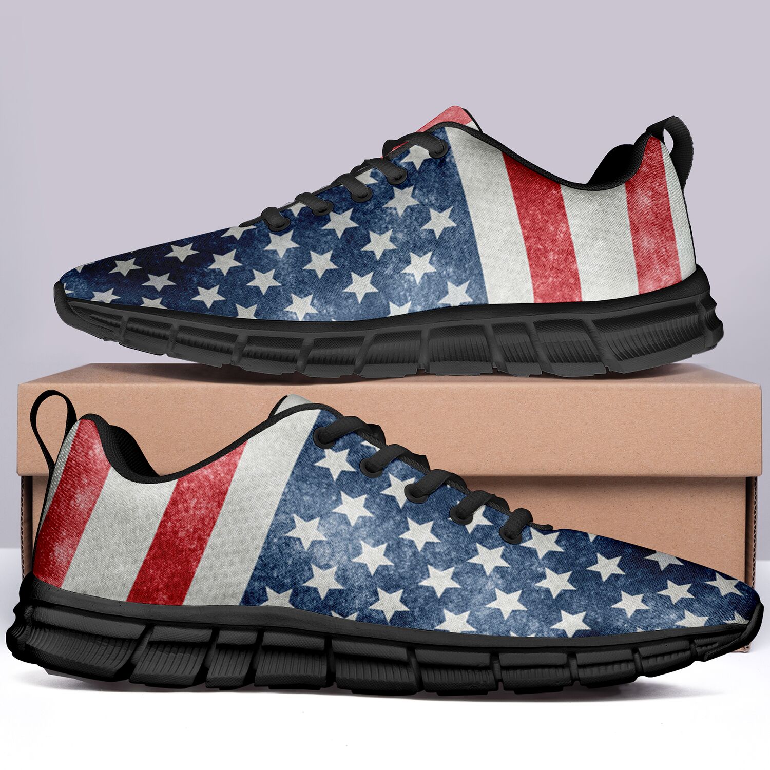 New Design London Style Casual Sneakers Custom America Flag Printed Yeezy Shoes FR191001001/FR191001001H