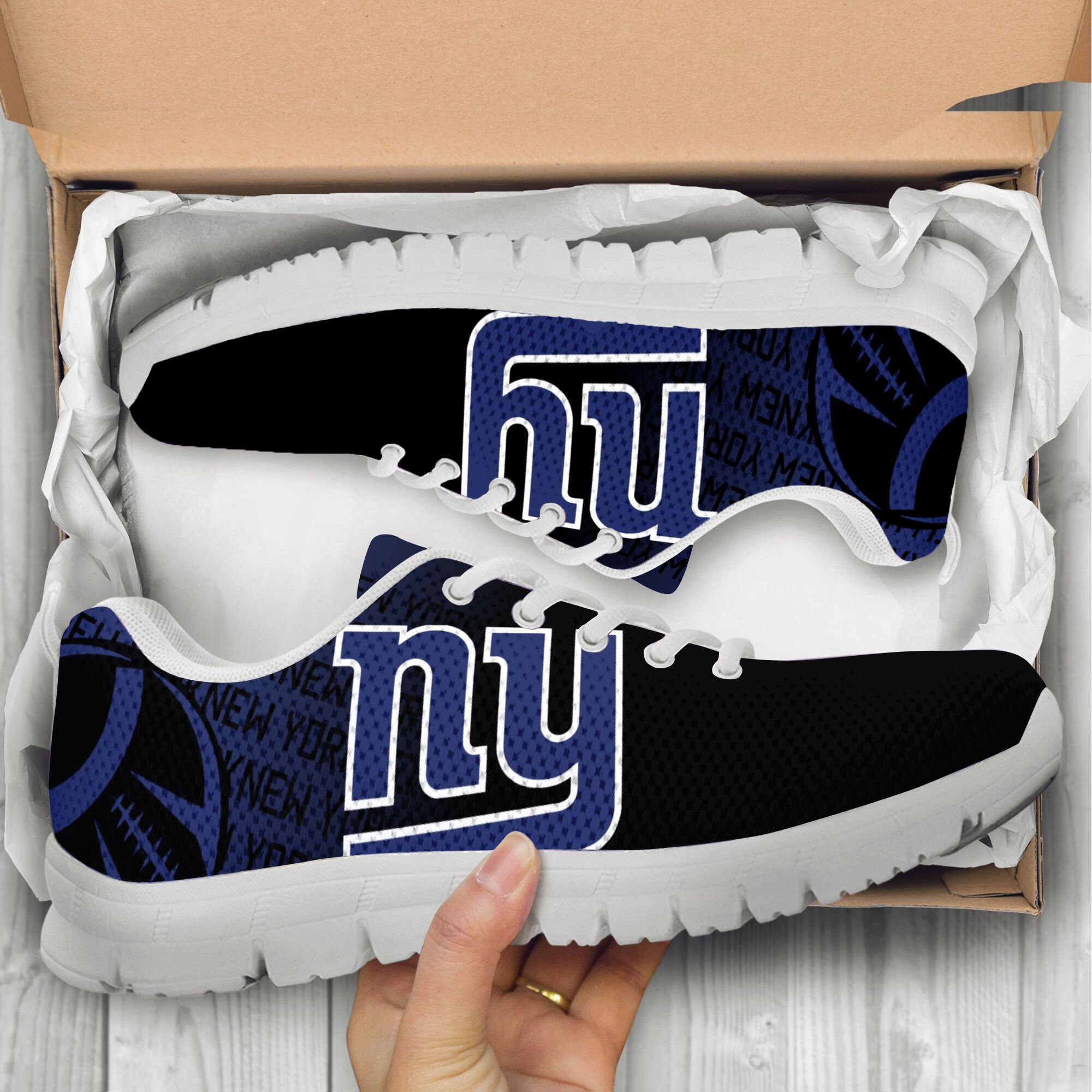 New York Giants Custom 3D Print Men Women Running Sneakers Flats Adults Casual Flat Shoes Sports H9555