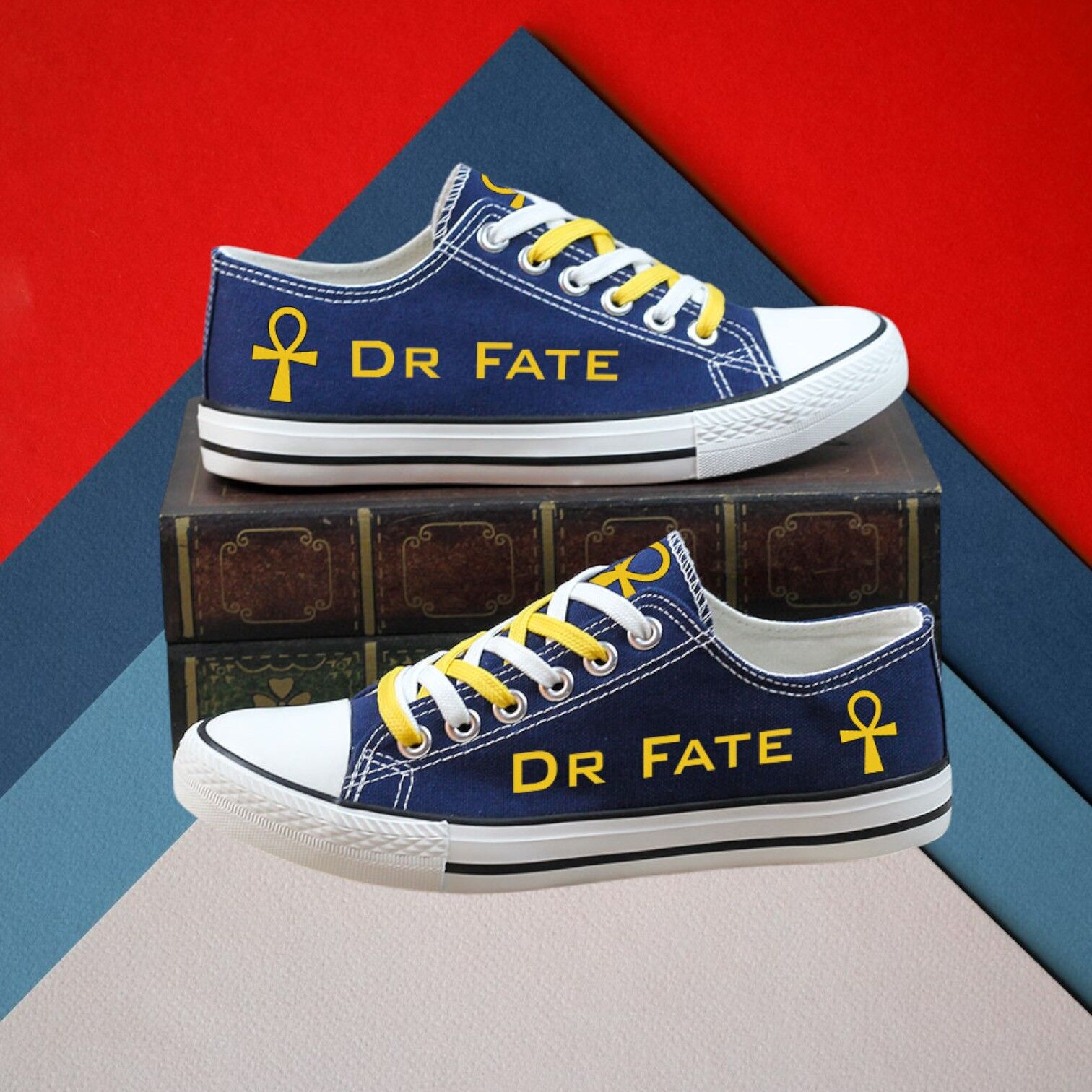 Dr Fate Canvas Low Top Shoes – A Perfect Gift for Superhero Fans Dr Fate Canvas Low Top Shoes – A Perfect Gift for Superhero Fans